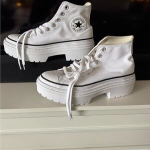 Converse Women's White Platform High-Tops